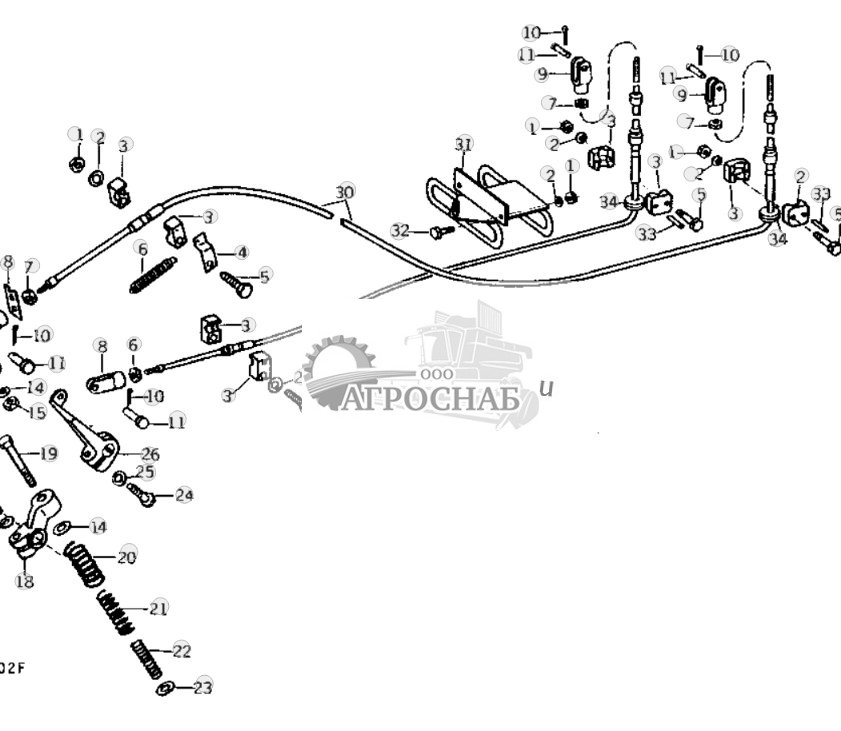 Transmission Shifter Control Cables and Arms (002755 
